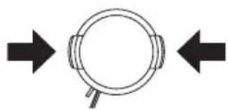 PANASONIC PV-GS80 - Attaching the lens cap - 2