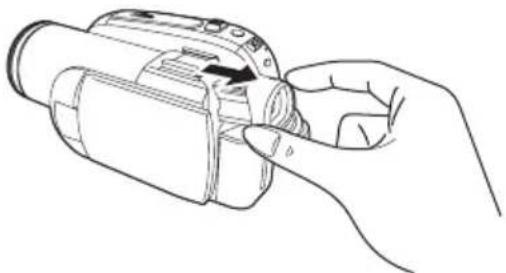 PANASONIC PV-GS80 - ■ Extending the viewfinder - 1