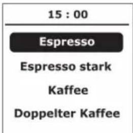 15 : 00 Espresso Espresso stark Kaffee Doppelter Kaffee