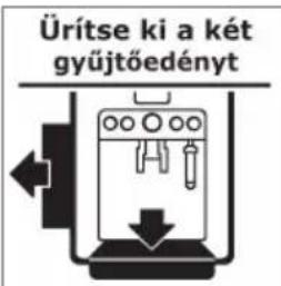 Ürítse ki a két gyűjtőedényt
