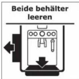 Beide behälter leeren
