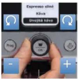 Espresso sliné Káva Dvojítá káva Prop OK - +