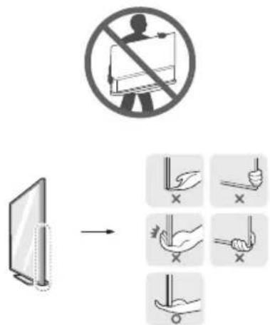 LG OLED65C1PUB - Lifting and moving the TV - 2