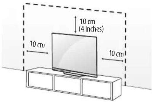 LG OLED55C1PUB - Mounting on the Table - 1