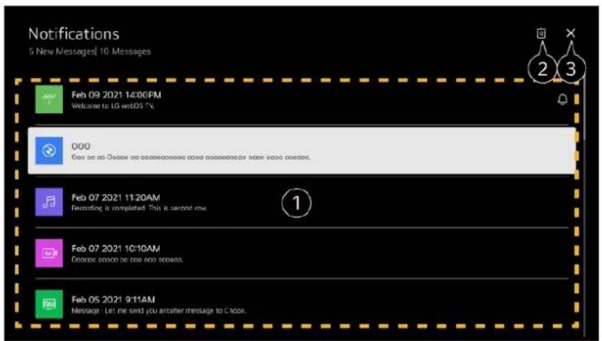 LG 50NANO80P - Using Notifications - 1