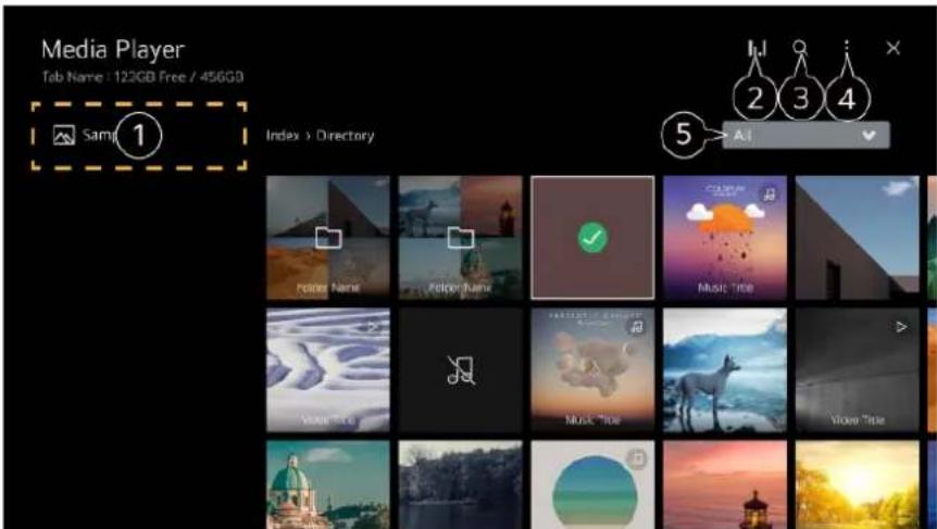 LG 50NANO80P - Using the Media Player - 1