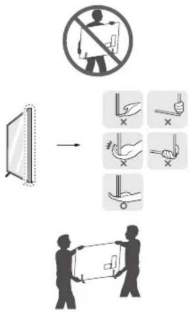 LG 50NANO80P - Lifting and moving the TV - 1