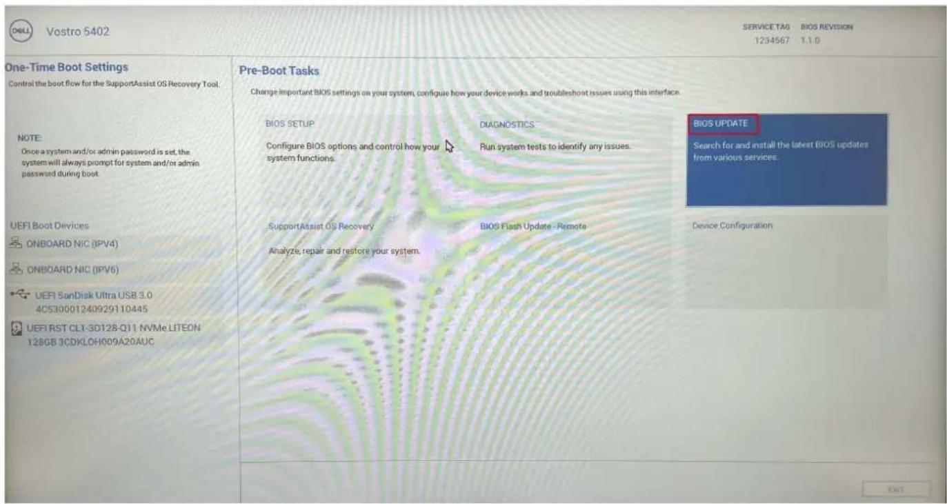 DELL Vostro 5402 - Updating from the One-Time Boot Menu - 2
