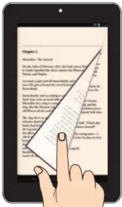 Illustration of a hand pointing at a document titled 'Chapter 3' with French text, likely from a book or document.