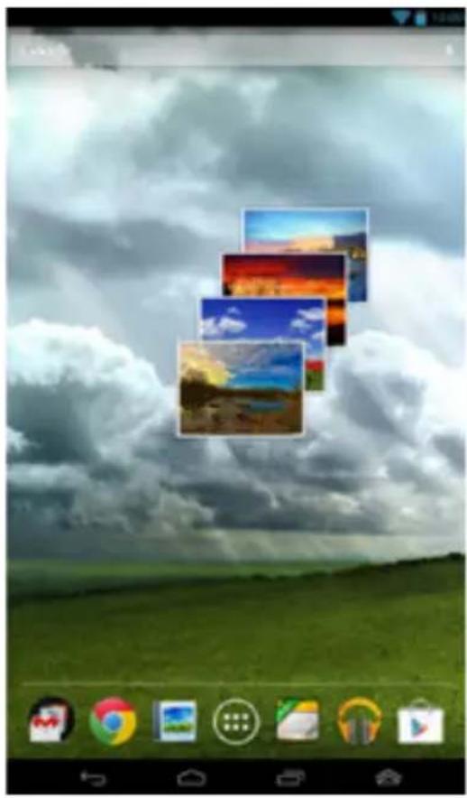 ASUS MeMO Pad ME172V - Accessing Gallery widget - 2