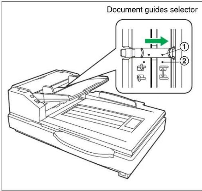 Document guides selector ① ②