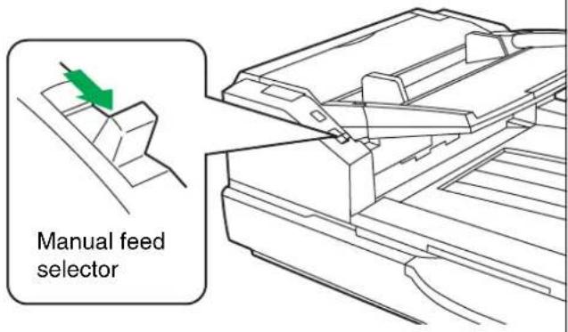 Manual feed selector