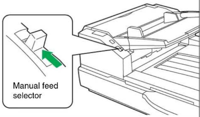 Manual feed selector