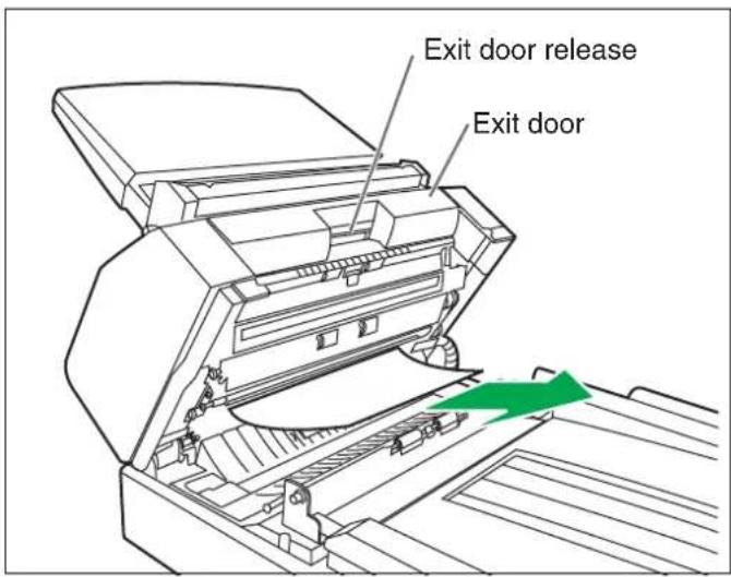 Exit door release Exit door