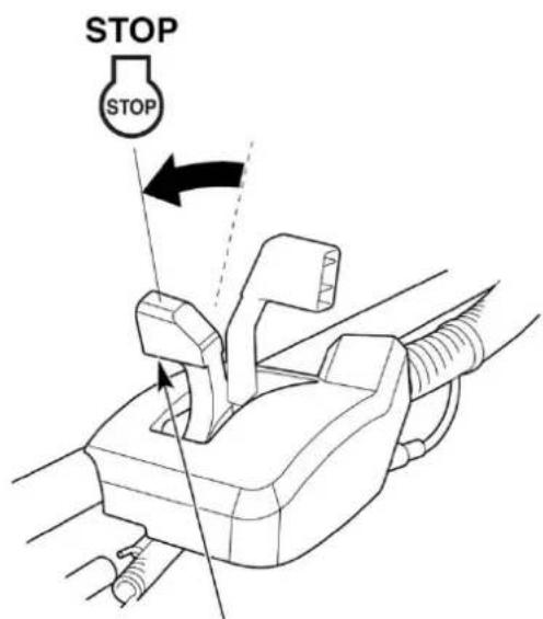 Honda Buffalo Buck HRU19D - STOPPING THE ENGINE - 2