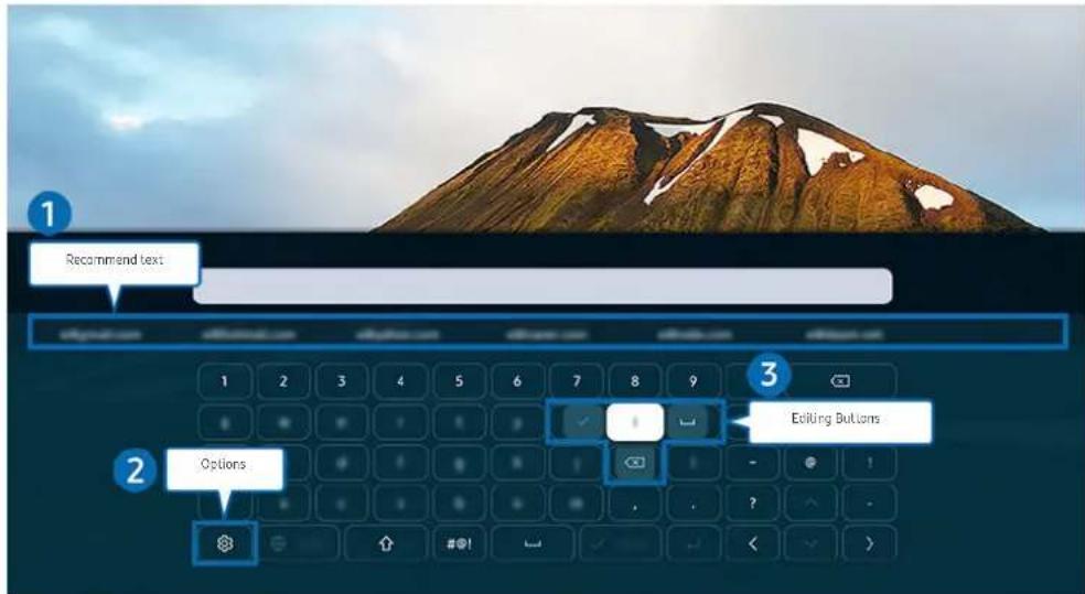 SAMSUNG QA85Q70AAWXXY - Entering Text using the On-Screen Virtual Keyboard - 1