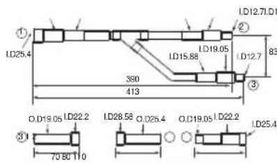 LG ARUN80LM3 - ◆ Y branch pipe - 3
