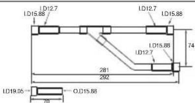 LG ARUN80LM3 - ◆ Y branch pipe - 1