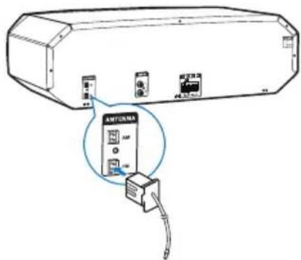 Diagram of an electronic device showing connections to a labeled component with 'AMTUNMA' and internal components.