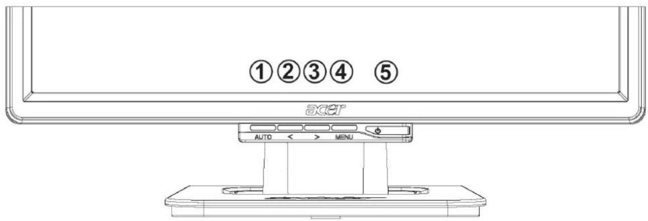 ACER Value AL1716 - Adjusting display settings - 1