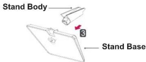 LG IPS234T - Detaching the Stand Base - 2