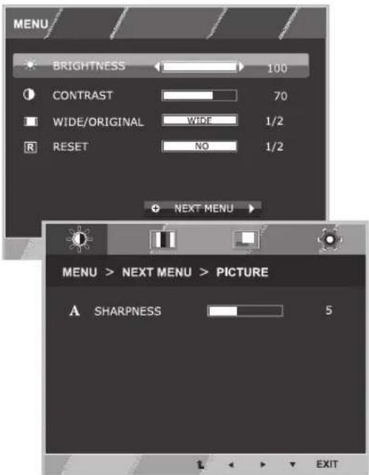 LG IPS234T - Menu Settings - 1