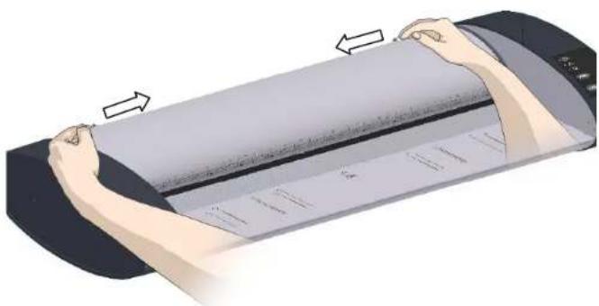 Contex IQ Quattro 44 MFP2GO - Press the lid release buttons - 1