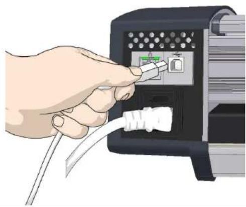 Contex IQ Quattro 44 MFP2GO - Connect the USB interface cable to the scanner - 3