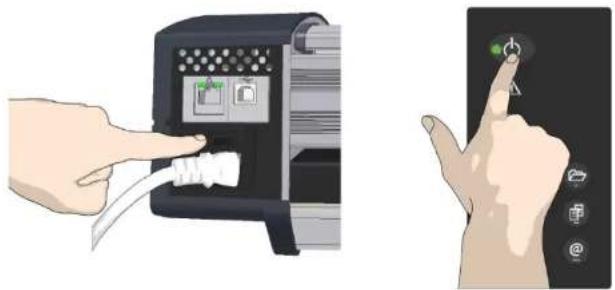 Contex IQ Quattro 44 MFP2GO - Turn the scanner power ON - 1
