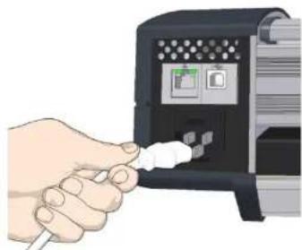 Contex IQ Quattro 44 MFP2GO - Connect the power cable to the scanner - 1