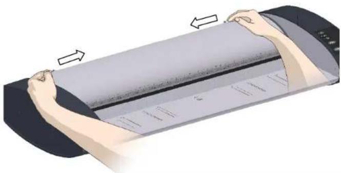 Contex IQ Quattro 44 MFP2GO - Press the lid release buttons - 1