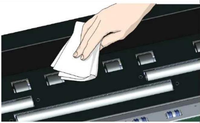 Contex IQ Quattro 44 MFP2GO - Clean the transport rollers - 2