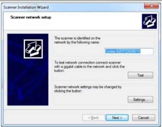 Contex IQ Quattro 44 MFP2GO - Change the scanner's network name (optional) - 2
