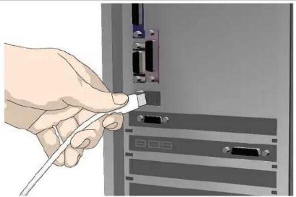 Contex IQ Quattro 44 MFP2GO - Connect the USB interface cable to the PC - 2