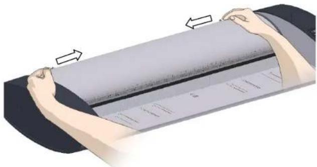 Contex IQ Quattro 44 MFP2GO - Press the lid release buttons - 1