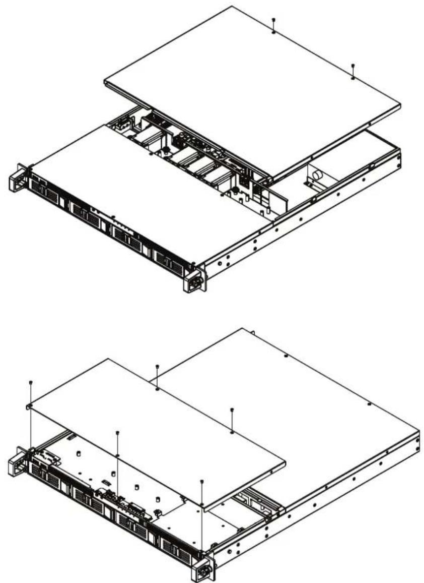 Advantech HPC-8104 - Removing the Cover/ 移除顶盖 / 移除上蓋 - 1