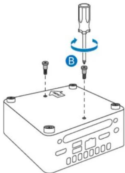 INTEL NUC7i5DNHE - Attach and Use the VESA Bracket (Optional) - 1