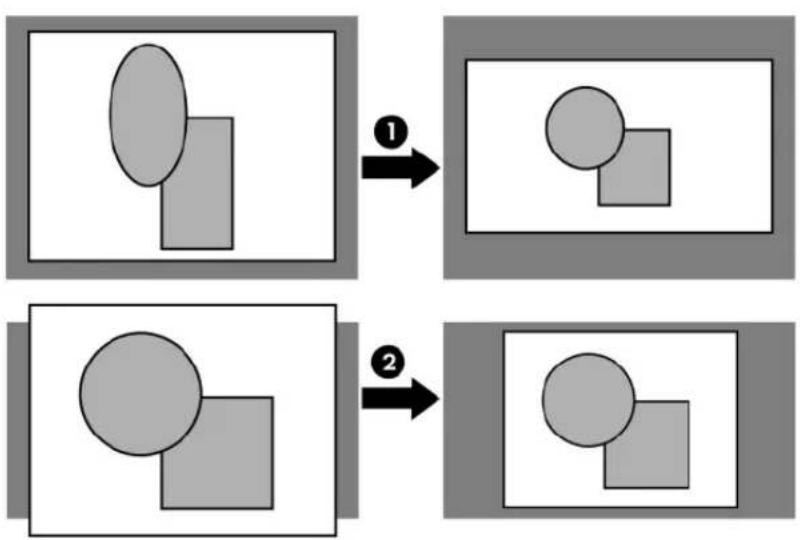 HP vp6315 - Adjusting the shape of the picture - 2
