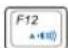 ASUS M50Vc - Speaker Down Icon (F11): - 3
