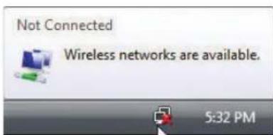Not Connected Wireless networks are available. 5:32 PM