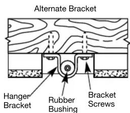 Alternate Bracket Hanger Bracket Rubber Bushing Bracket Screws