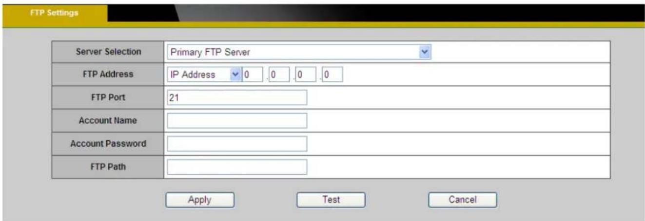 Brickcom OB-202Ae - FTP Settings - 1