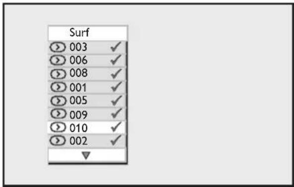 PHILIPS 52PFL7403 - To delete a channel from the surf list - 1