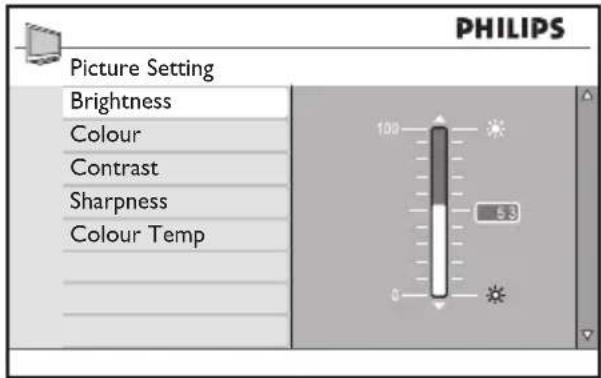 PHILIPS 52PFL7403 - Use the main menu - 3