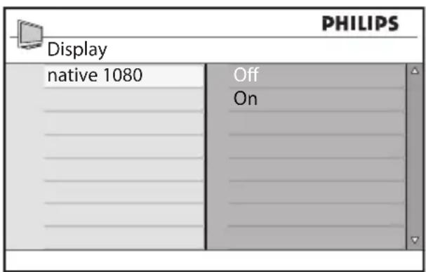 PHILIPS 52PFL7403 - Display in native 1080 mode 9.4 Supported formats - 2