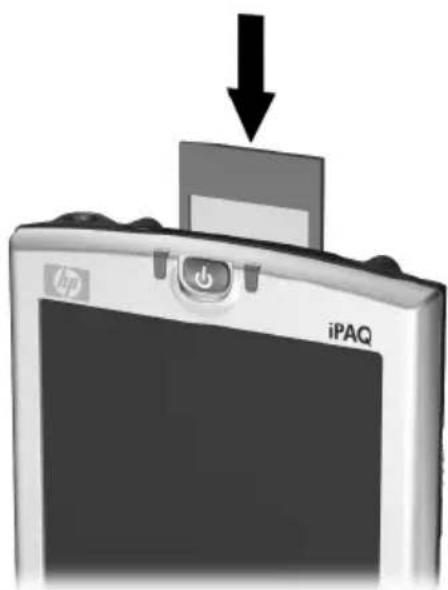 HP iPAQ h4150 - Installing a Secure Digital (SD) Expansion Card - 1
