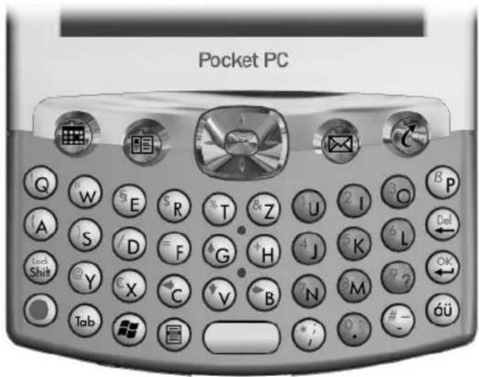 Pocket PC Q W E R T Z U I O B P A S D F G H J K L Del Lock Shift @ Y X C V B N M ? OK Tab óü