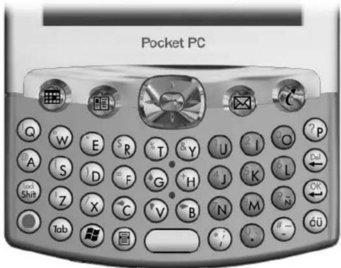 Pocket PC Q W E R T & Y U I Q ? P @ A S D F G H J K L Del Lock Shift Z X C V B N M N OK ← Tab Web Format - # - 6ü