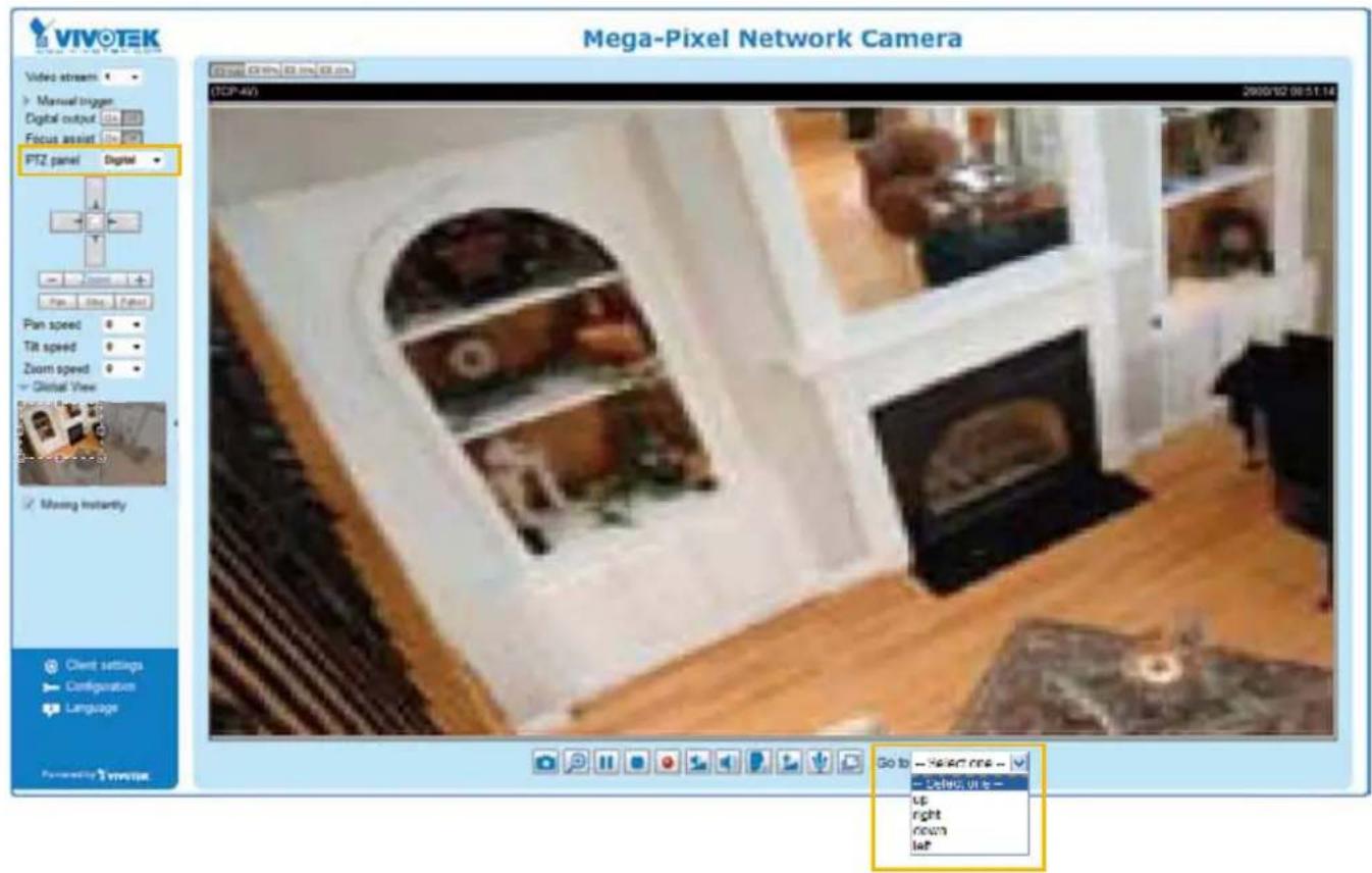 Vivotek Supreme IP8162 - Home page in E-PTZ Mode - 1