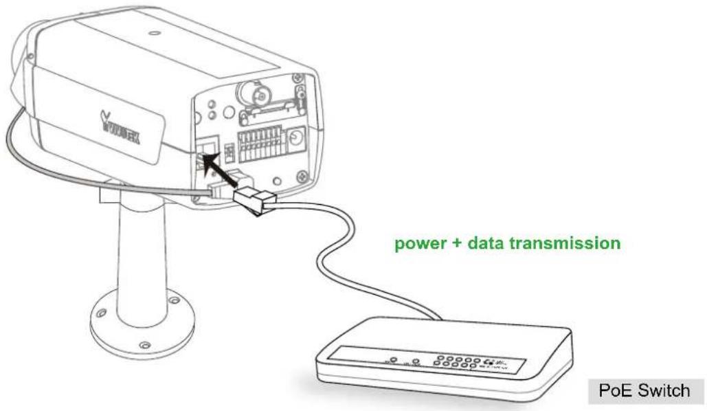 Vivotek Supreme IP8162 - When using a PoE-enabled switch - 1